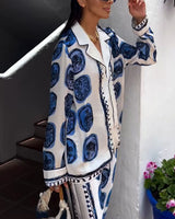 2-Delige Set in Bluemagic Kleur – Luchtig en Comfortabel voor Lente en Zomer, Ademend Materiaal 2