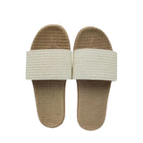 Comfortabele Antislip Slippers Dames en Heren van Linnen en Riet - Ademend voor Binnengebruik 7