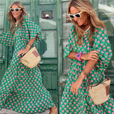 Bohemian Maxi Dress for Women with Vintage Design