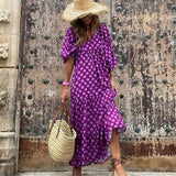 Bohemian Maxi Dress for Women with Vintage Design