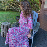 Bohemian Maxi Dress for Women with Vintage Design