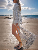 Satin Print Shirt met Fringe en Elastische Taille Shorts Set – Losse Pasvorm voor Comfort en Stijl 6