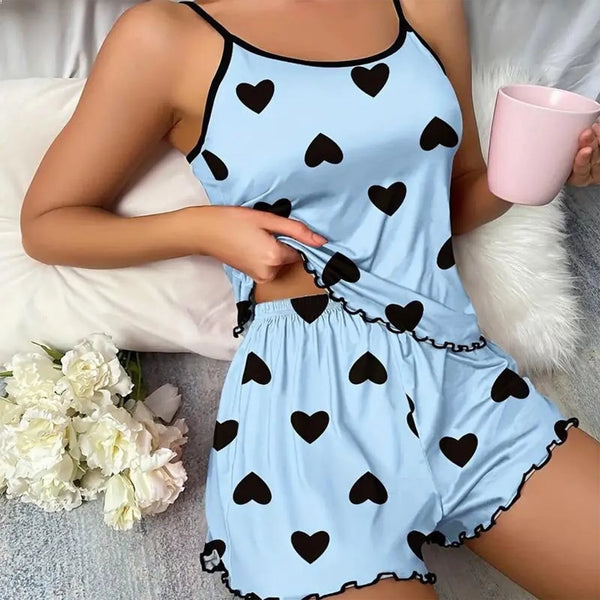 Ice Silk Pyjama Set for Women