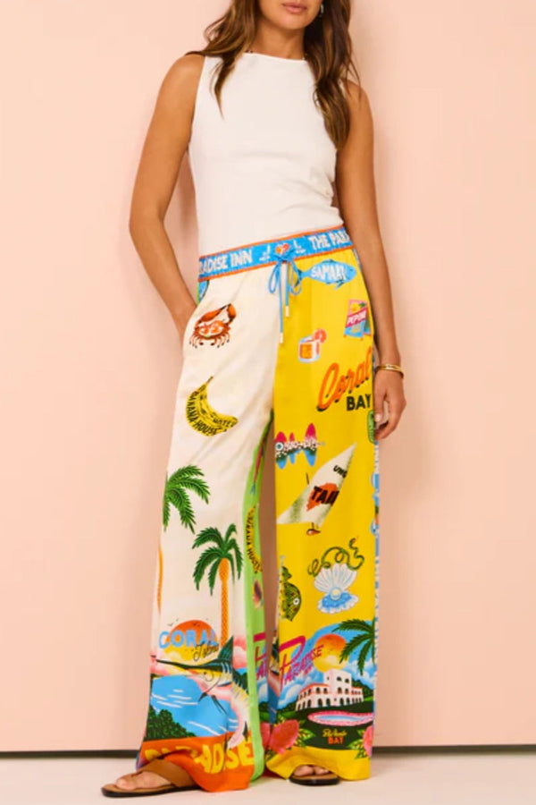Zomerbroek Dames met Uniek Design in Vrolijke Kleuren – Casual en Comfortabel voor Zonnige Dagen 1