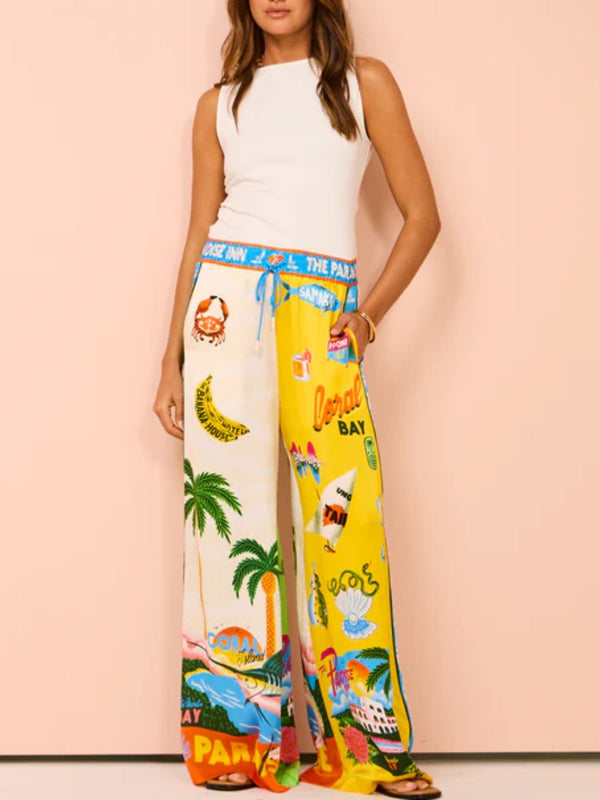 Zomerbroek Dames met Uniek Design in Vrolijke Kleuren – Casual en Comfortabel voor Zonnige Dagen 2